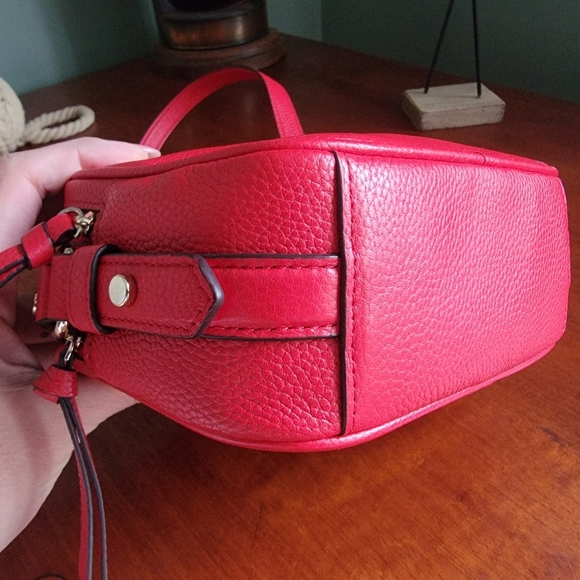 Kate Spade Mulberry Street Pyper Crossbody Bag Red Pebbled Leather WKRU3925 - Picture 9 of 16